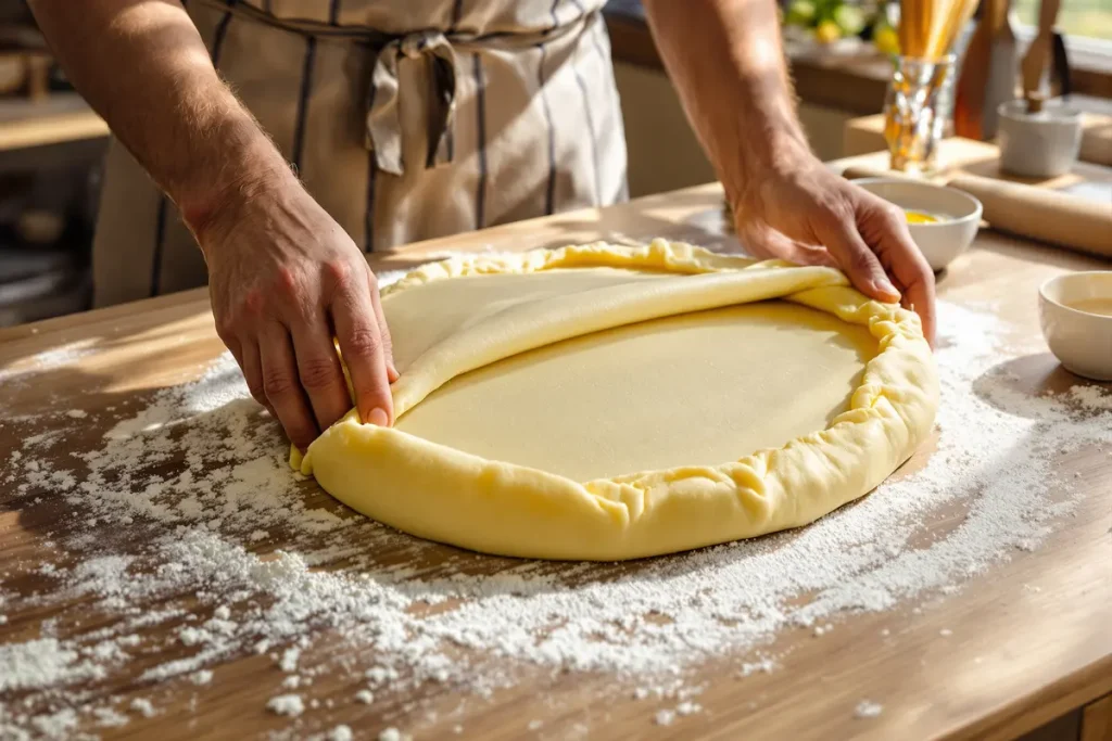 Il retourne sa galette avant cuisson : la raison va vous surprendre !