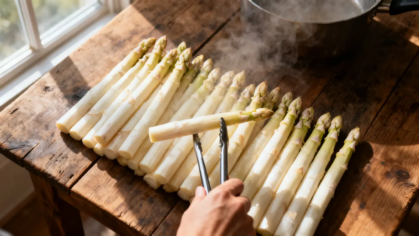 Cuisson asperges blanches : temps idéal et méthode simple