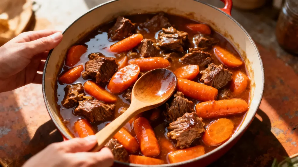 Boeuf carottes : recette simple pour un plat fondant