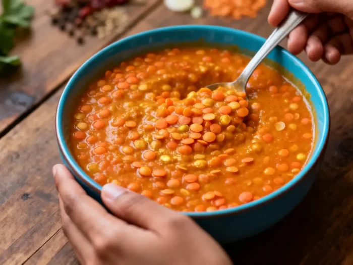 Dahl de lentilles corail : recette simple et savoureuse