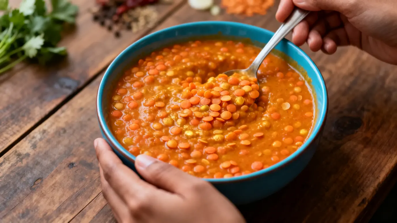 Dahl de lentilles corail : recette simple et savoureuse