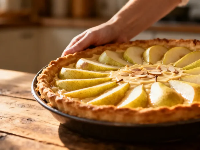 Tarte amandine aux poires : recette facile et gourmande