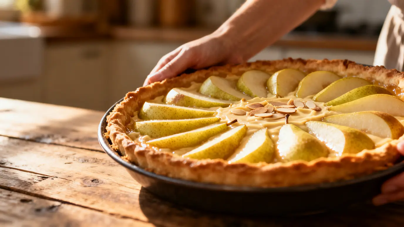 Tarte amandine aux poires : recette facile et gourmande