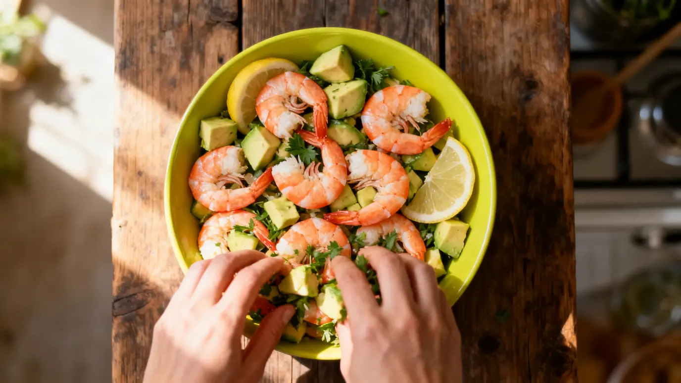 Crevette au avocat : recette simple et fraîche à préparer